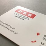 Plastikowe wizytówki hot stamping