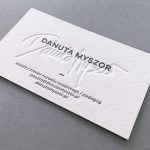 Wizytówka letterpress dla coacha