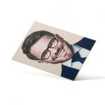 P-539 | Czarne wizytówki hot stamping 4 Czarne wizytówki złocone krawędzie