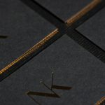 czarny papier miedziana folia hot stamping