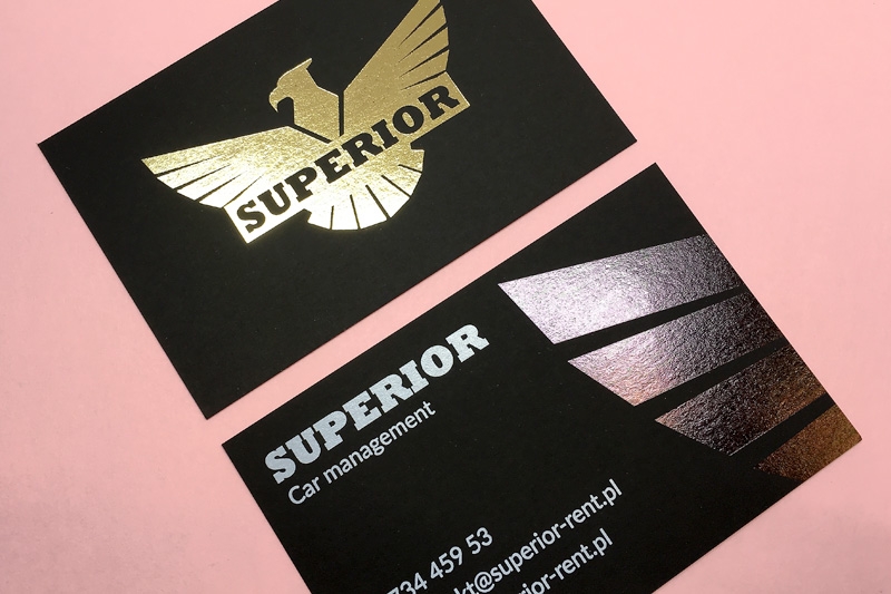papierowe-superior-02 wizytowki-dla-wypozyczalni-aut-hotstamping-czarny-papier